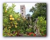 Lucca : Palazzo Pfanner met toren van de San Frediano