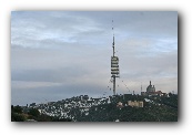 Torro de Collserolla in de sneeuw