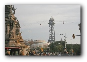 Zicht op de lift naar Montjuic